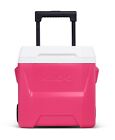 16 qt. Laguna Roller Ice Chest Cooler with Wheels - Pink-Free Shipping